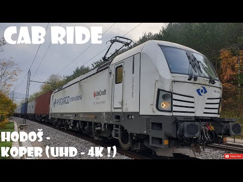 Cab ride (Führerstandsmitfahrt)  Hodoš - Koper 1 (UHD - 4K !)
