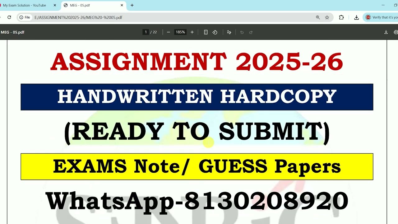 IGNOU MEG-05 Solved Assignment 2025–26 | Literary Theory | MEG 05 Assignment Solution 100%