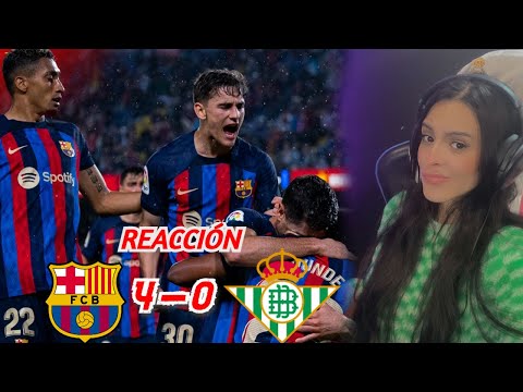 REACCIONES DE UN HINCHA al Barcelona vs Betis 4-0 *GOLEADA*
