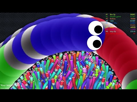Slither.io A.I. 001 Strong Bad Snake Skin Hacked? vs. 272727 Snakes Epic Slitherio Gameplay! #240