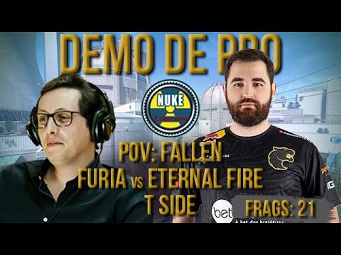 [PT] CS 2 -  zorlaK Analisa: PoV FALLEN - FURIA vs ETERNAL FIRE - NUKE (T-SIDE) [Demo de Pro]