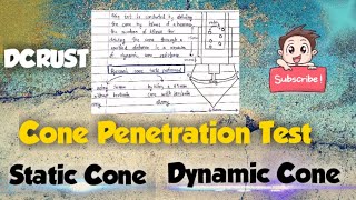 Cone Penetration Test (CPT) Foundation Engineering- 2 | DCRUST
