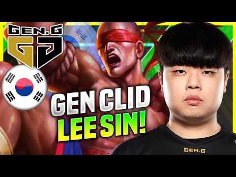 CLID IS SO GOOD WITH LEE SIN! - GEN Clid Plays Lee Sin Jungle vs Nidalee! | KR SoloQ Patch 10.22