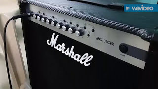 Video thumbnail for Marshall  MG101CFX Guitar amp Demo by Franklin Doss