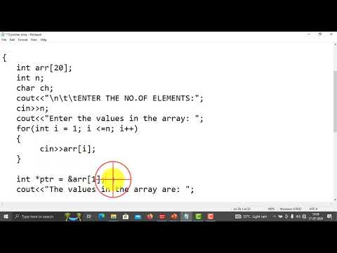 13 Write A C Program To Traverse An Array Using Pointers