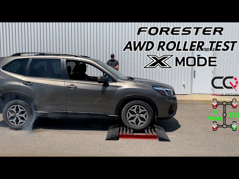 Subaru Forester AWD Slip / Roller test | with and without X-Mode!
