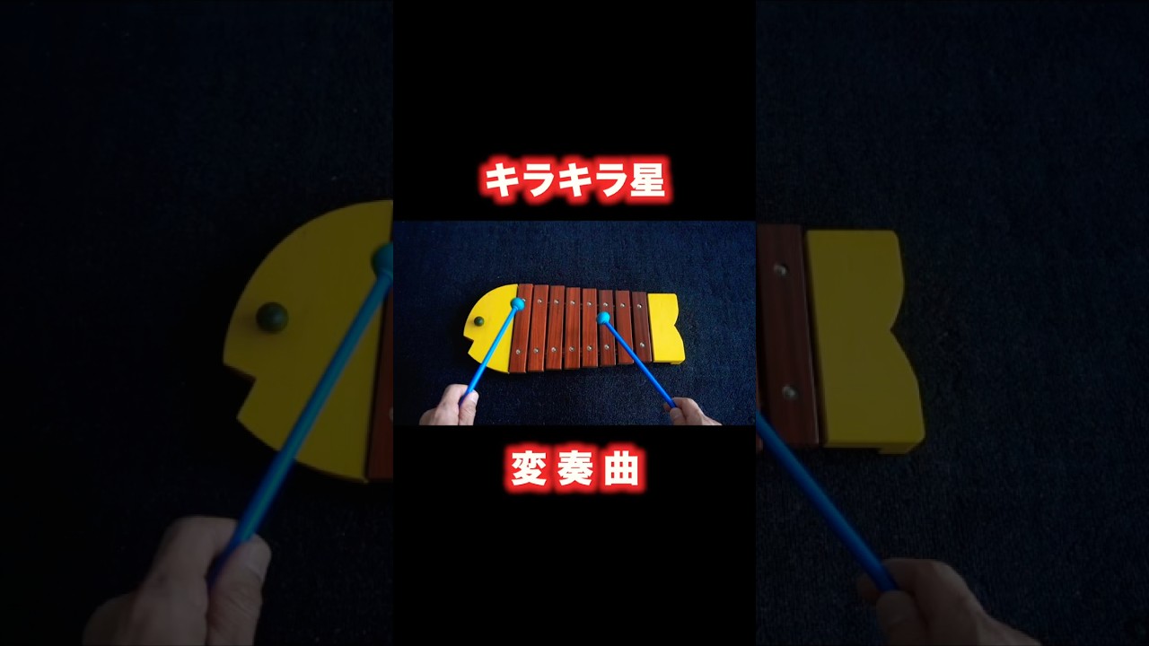 おさかなシロフォン 木琴 BorneLand キラキラ星変奏曲 #知育玩具　お魚 楽器