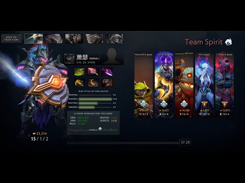PSG.LGD Ame 15/1/2 with Sven vs Team Spirit *POV*