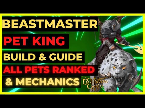 BG3 - Ultimate BEASTMASTER PET KING Build: The PET MENAGERIE - BEST PETS & Mechanics TACTICIAN Ready
