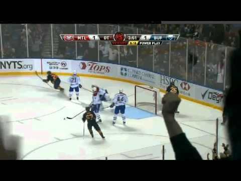 Jason Pominville OT Goal VS Montreal 1/18/11