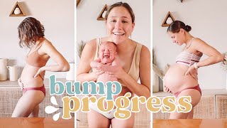 Growing Pregnant Belly WEEK BY WEEK Bump Progress | First Pregnancy!