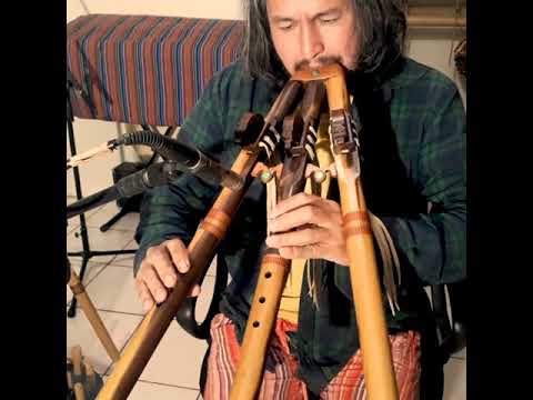 Triple Native american flute Gm