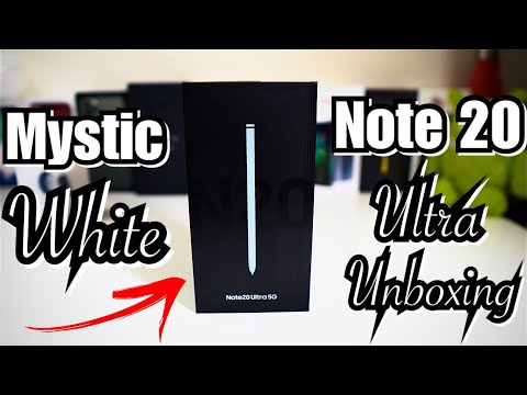 Mystic White Samsung Galaxy Note 20 Ultra Unboxing! U.S Unlocked Model