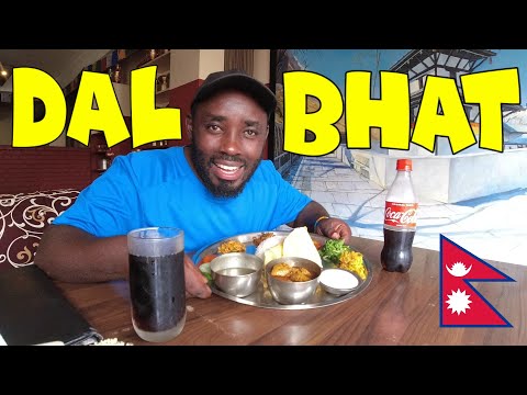 First Time Trying Dal Bhat ( दाल भाट )  - Delicious NEPALI  Food , Nepal 🇳🇵