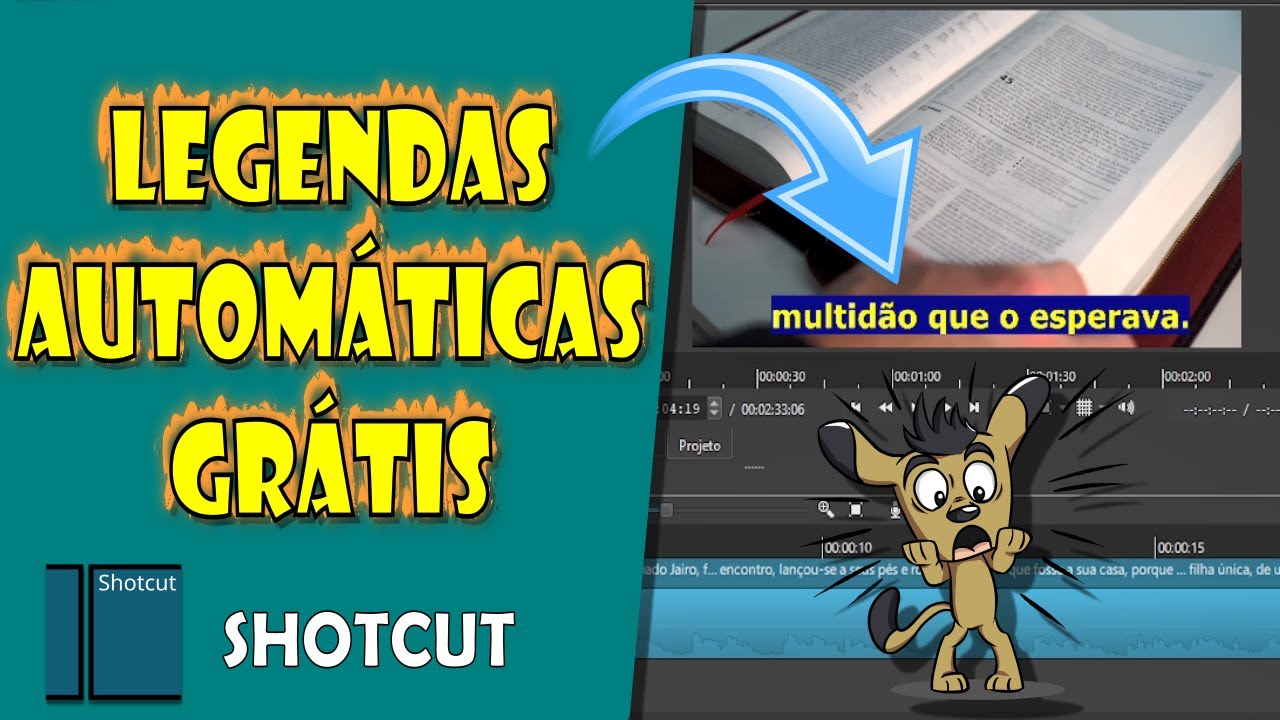 💥ADEUS CAPCUT!!! Como Usar LEGENDAS AUTOMÁTICAS no Shotcut TOTALMENTE GRÁTIS