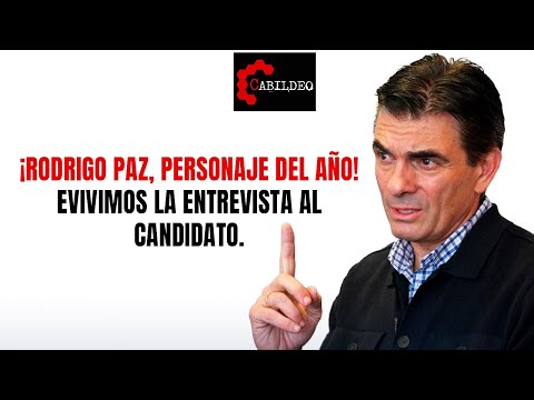 The person of the year 2025 is Rodrigo Paz! We relive the interview with the candidate.