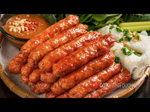 Vietnamese Grilled Pork Spring Rolls (Nem Nướng) with Special Soy-Peanut Dipping Sauce