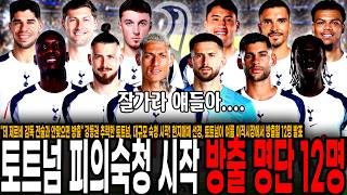 "데 제르비 감독 전술과 안맞으면 방출" 강등권 추락한 토트넘, 대규모 숙청 시작! 현지매체 선정, 토트넘이 여름 이적시장에서 방출할 12명 발표. 많기도 하네 ㄷㄷ;