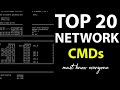 Top 20 Network Commands Must Know Everyone Basic Network Troubleshooting Commands In Hindi