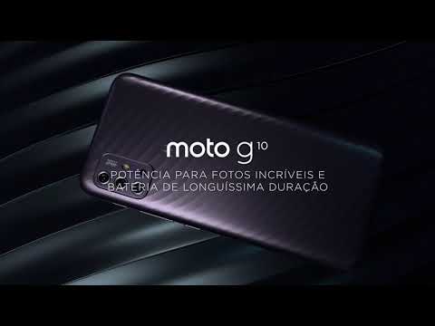 Conheça o moto g10: design elegante e confortável e bateria superpotente!
