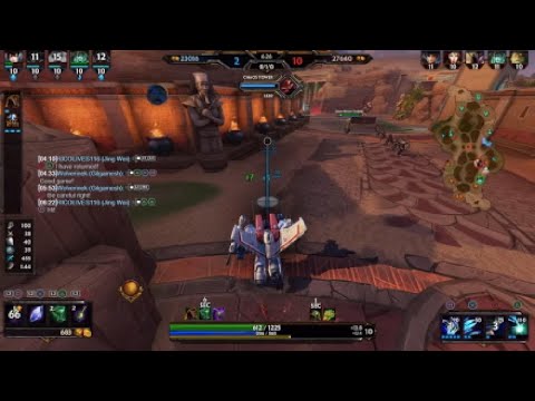 Smite Clash Starscream Jing Wei Gameplay- I Can't Play ADCs For The Life Of Me