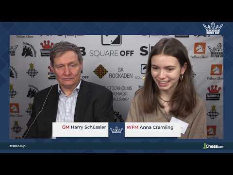 Round 9 of Rilton Cup 2019/2020 with GM Harry Schüssler and WFM Anna Cramling