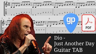 Dio Just Another Day (HQ) Guitar Tabs [TABS]