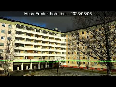 Hesa Fredrik civil defense horn test 2023-03-06