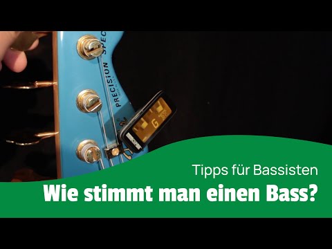 Wie stimmt man einen E-Bass? Bass lernen für Anfänger