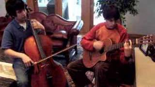 Guitar Cello improv duo, Theme= Ozzy Ozzborn Crazy Train