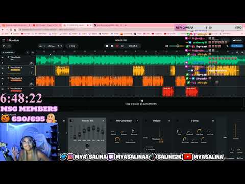 MYA SALINA REACTS TO HER OWN 2K DISS SHE MADE ON STREAM!