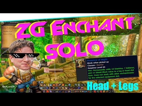 How to Solo Zul' Gurub Enchant | Classic WoW | ZG Enchant solo guide.🙌👌😎