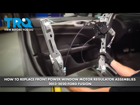 How to Replace Front Power Window Motor & Regulator Assemblies 2013-2020 Ford Fusion
