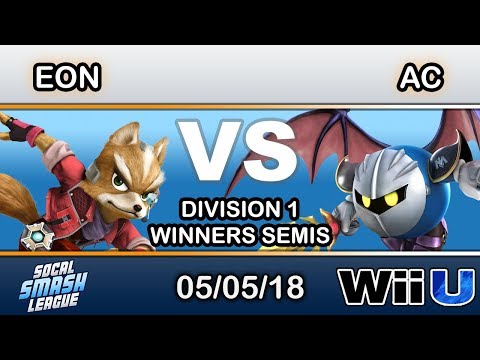 SCSL Div 1 - GRV | Eon (Fox) Vs. Ac (Metaknight) Winners Semis - Smash 4