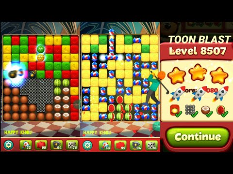 toon blast level 8507 ✨🦖🦖