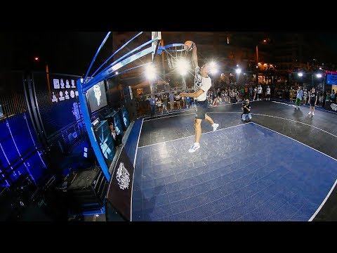 Kristaps y Miller impresionan en el Movistar Street Basket de Madrid