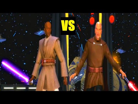 Mace Windu vs Count Dooku - Star Wars: Revenge of the Sith
