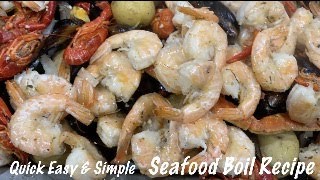 Quick Easy & Simple Seafood Boil Recipe | step by step | How to cook a low country boil