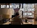 Realistic Day In The Life Of A PhD Student Routine Research Gym Life Vlog PhD Diaries 01