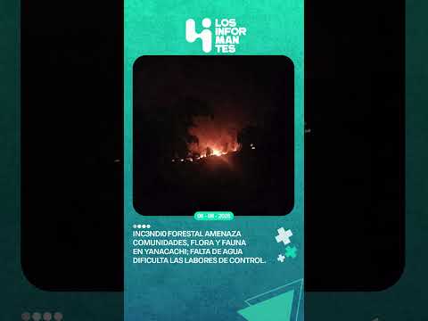 Yanacachi se declara en emergencia por inc3ndi0 forestal de gran magnitud
