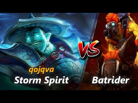 How to Storm Spirit mid vs Batrider (feat. qojqva) | First 7 minutes