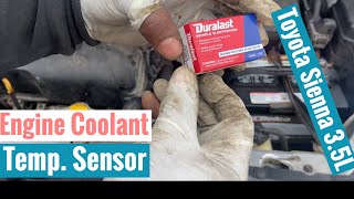 Toyota Sienna 3.5L Bad  Engine Coolant Temperature Sensor, Code PO117 🚘