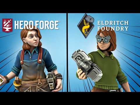 Custom Miniatures: Hero Forge vs Eldritch Foundry
