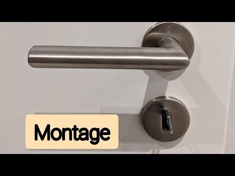 Hoppe Türbeschlag Montage, Türgriffe anschrauben, Tür Zusammenbau, Türgriff Befestigung