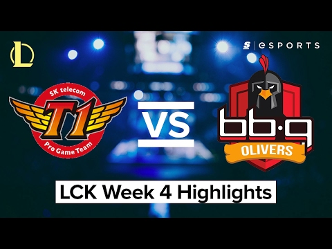HIGHLIGHTS: SK Telecom T1 vs. BBQ Olivers (2017 LCK Spring)