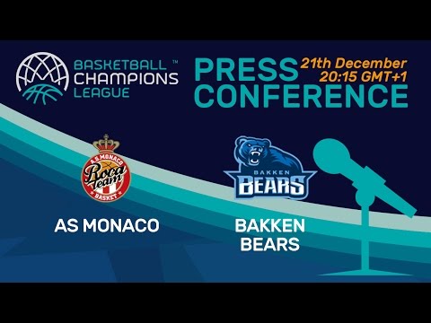 AS Monaco v Bakken Bears - Press Conference - Basketball Champions League