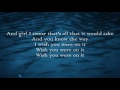 Florida Georgia Line - Wish You Were On It - Lyrics