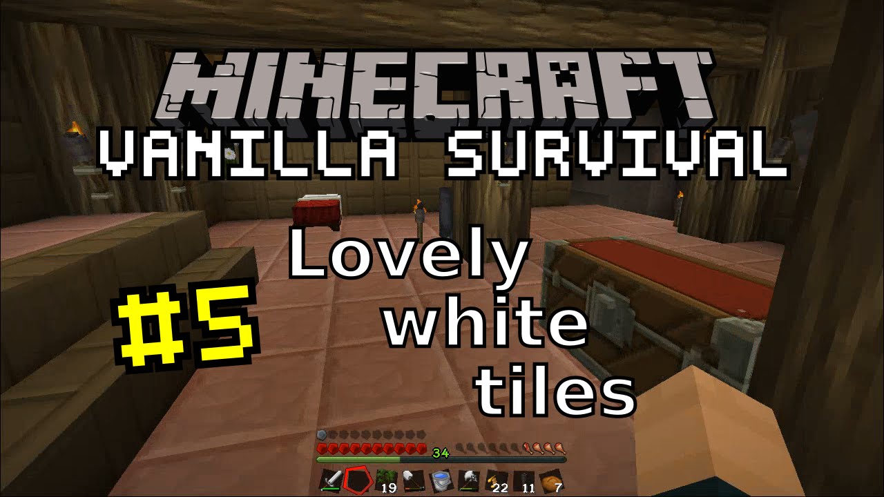 Minecraft Vanilla #5 | Lovely White Tiles