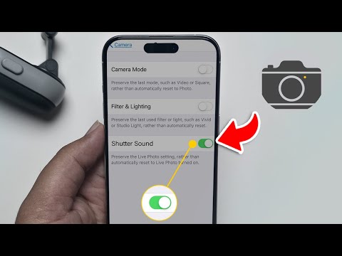 How To turn Off Camera Shutter Sound on iPhone
