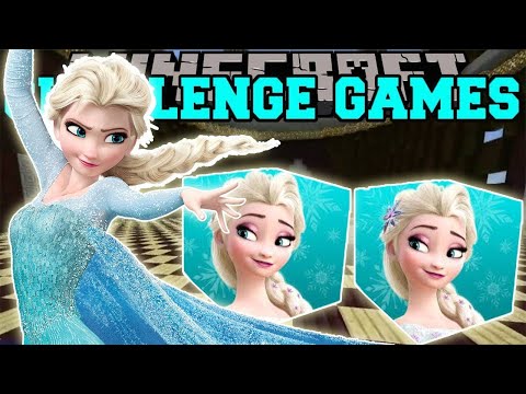PopularMMOs Pat and Jen Minecraft_ FROZEN ELSA CHALLENGE GAMES - Lucky Block Mod - Modded Mini-Game